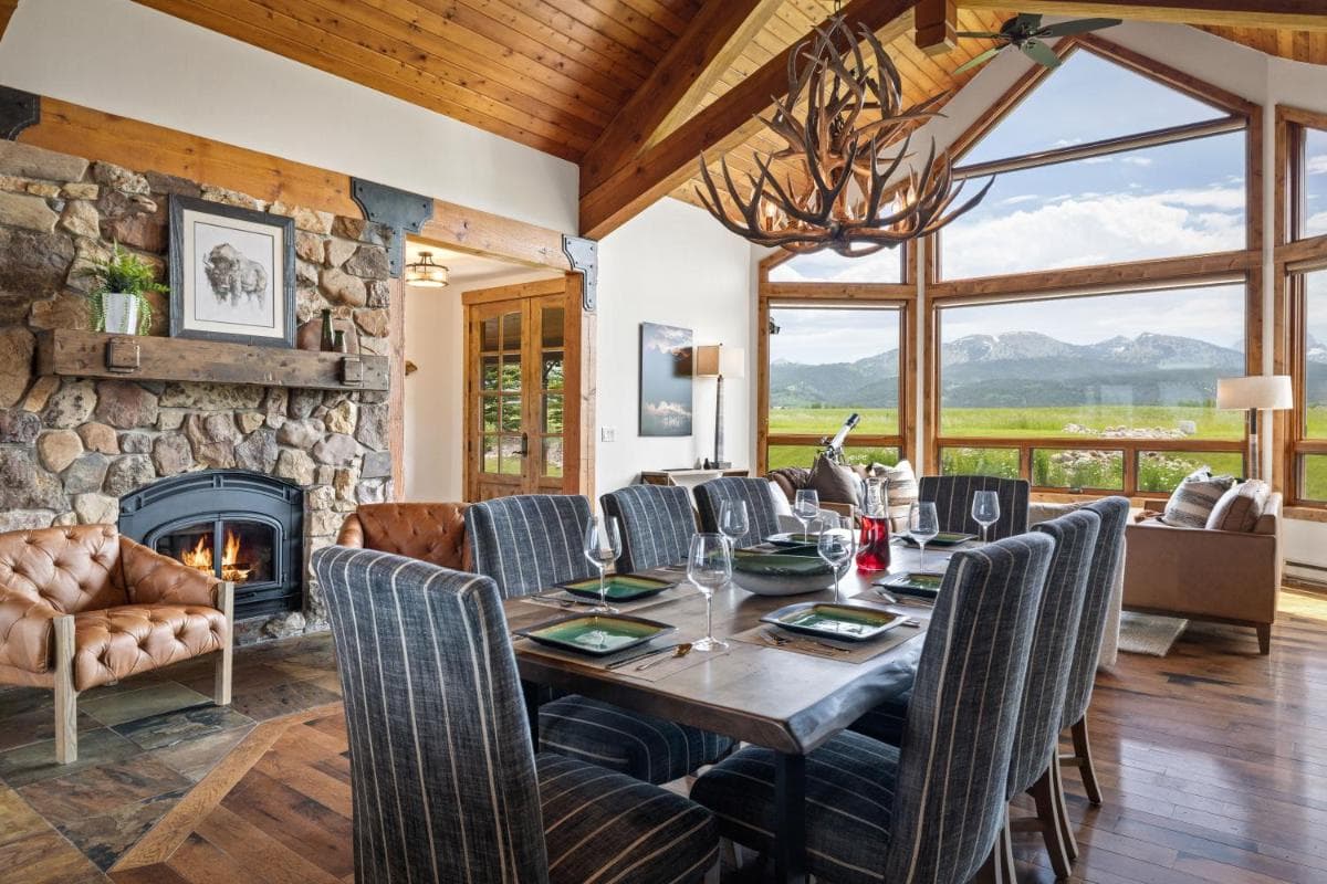 Teton Melody by KABINO Partial Air Conditioning Hot Tub FirePit Foosball Telescope Games WiFi Grill Mtn Views