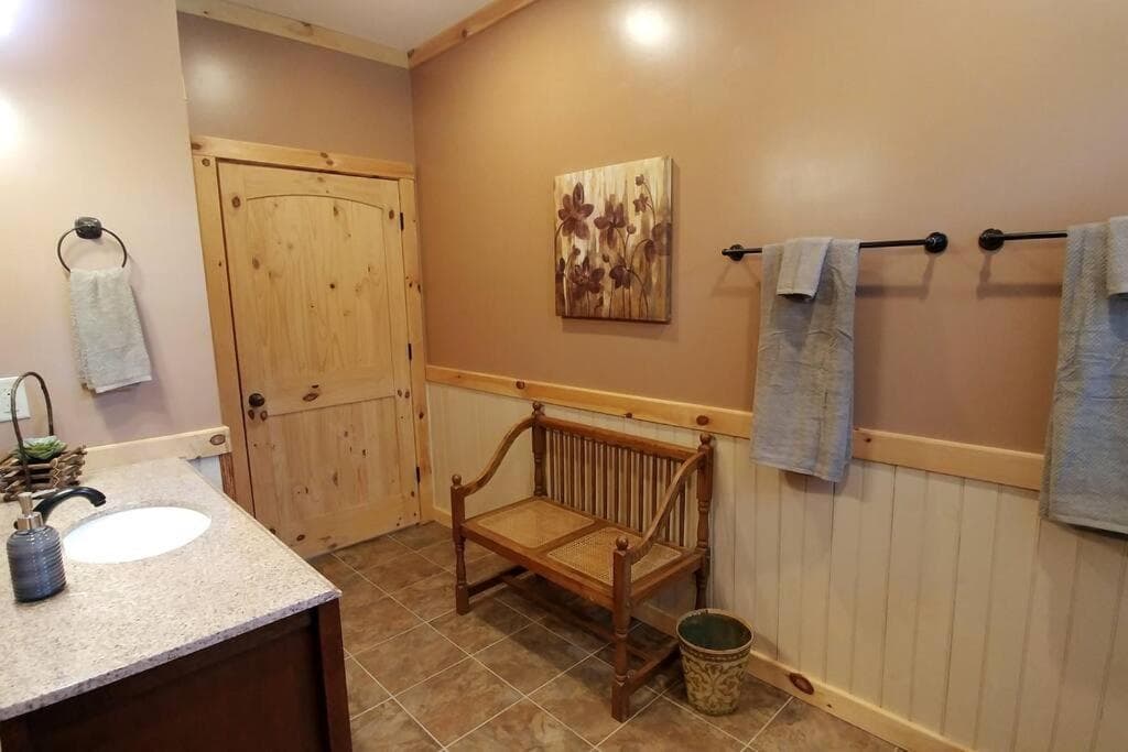 Water's Edge, Covered Porch, Deep Creek as your Backyard Haven, Hot Tub, Pool Table, Fire Pit, Close to Town & Entrance to National Park