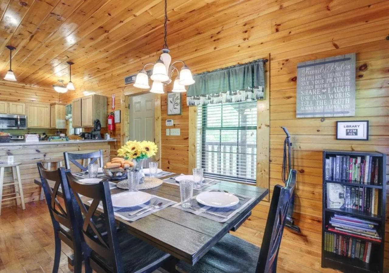 Family Cabin with Hot Tub, Theater, Game Room, Wifi, & Sauna